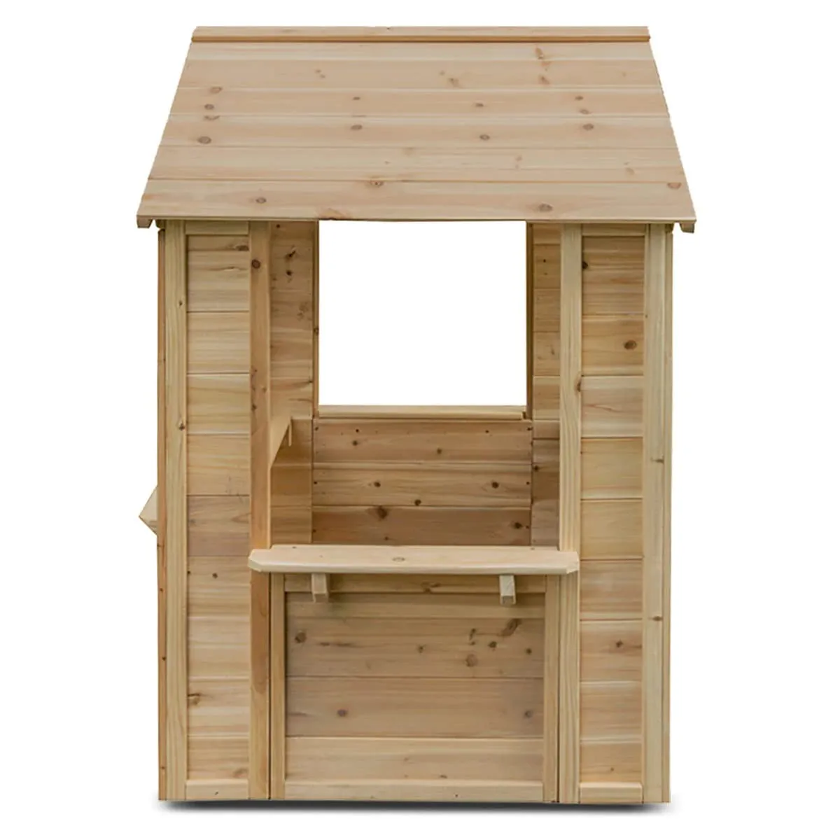 Toyshine Wooden Cubby House with a Cafe Shop Style Front Gift for Girl Ages 3 