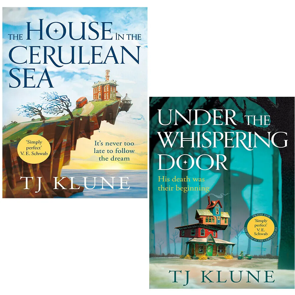 Travis Klune Collection 2 Books Set House in Cerulean Sea, Under Whispering
