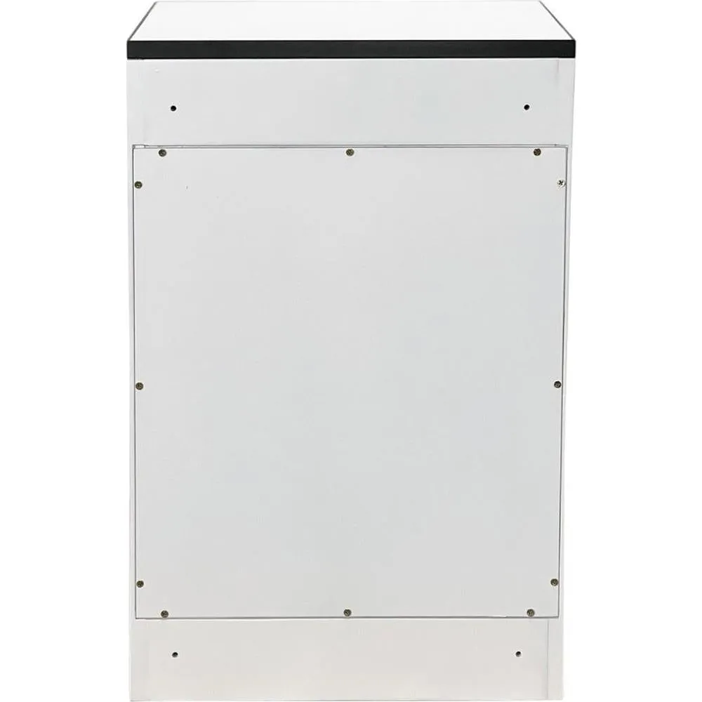 Vitani Wall-Mount Styling Station Cabinet / White by Deco Salon Furniture