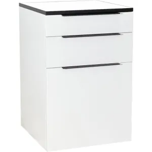 Vitani Wall-Mount Styling Station Cabinet / White by Deco Salon Furniture