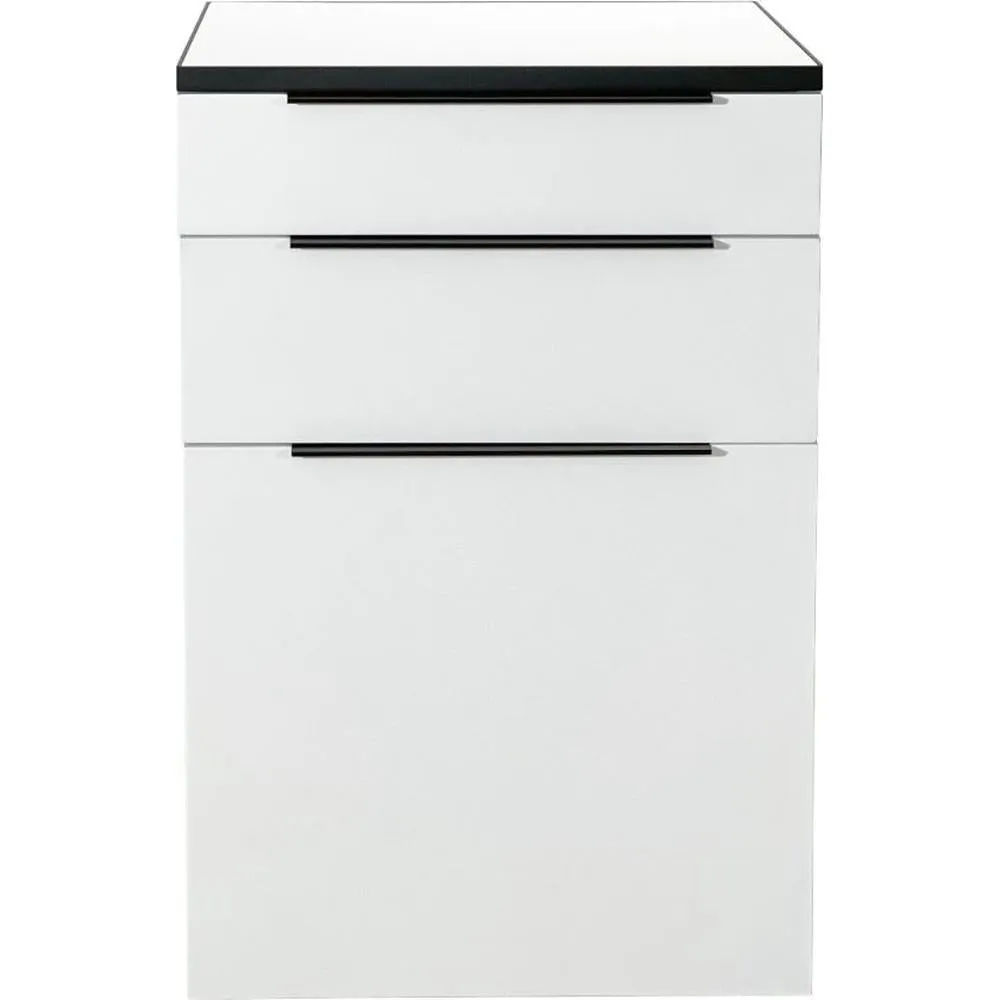Vitani Wall-Mount Styling Station Cabinet / White by Deco Salon Furniture