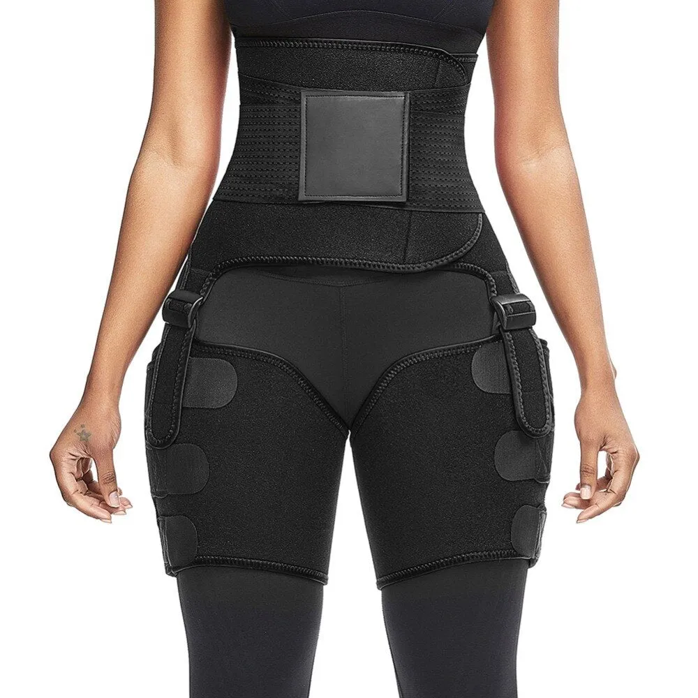 Waist Trainer Belly & Thigh Fat Burning Weight Loss Wrap with Butt Lifter