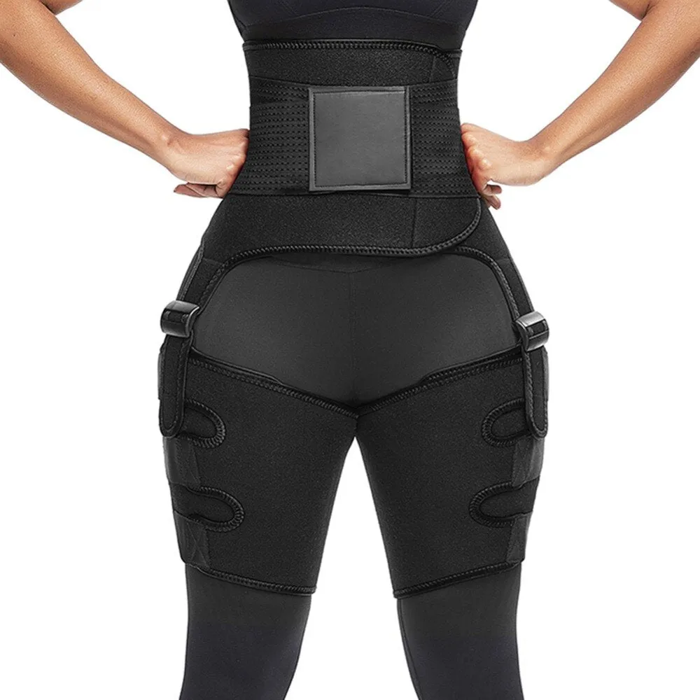 Waist Trainer Belly & Thigh Fat Burning Weight Loss Wrap with Butt Lifter