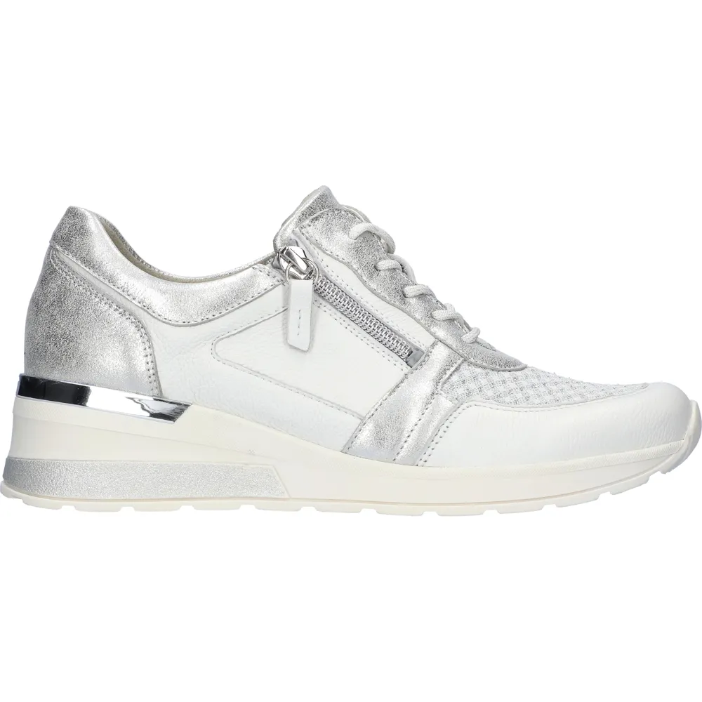 Waldlaufer H-Clara (Wheel) Weiss Argento Trainers