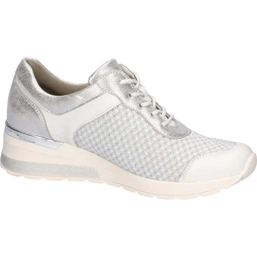 Waldlaufer H-Clara (Wheel) Weiss Argento Trainers
