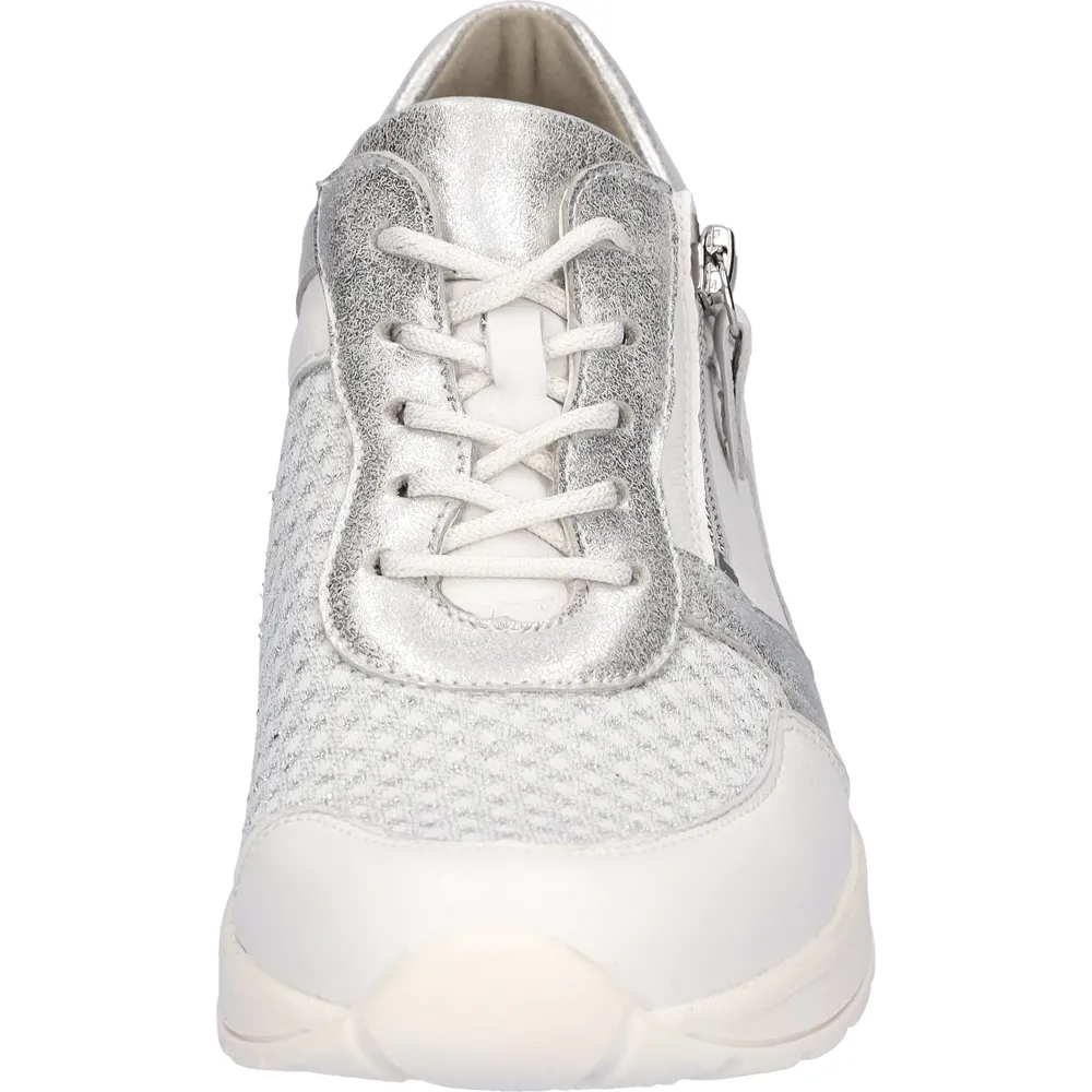 Waldlaufer H-Clara (Wheel) Weiss Argento Trainers