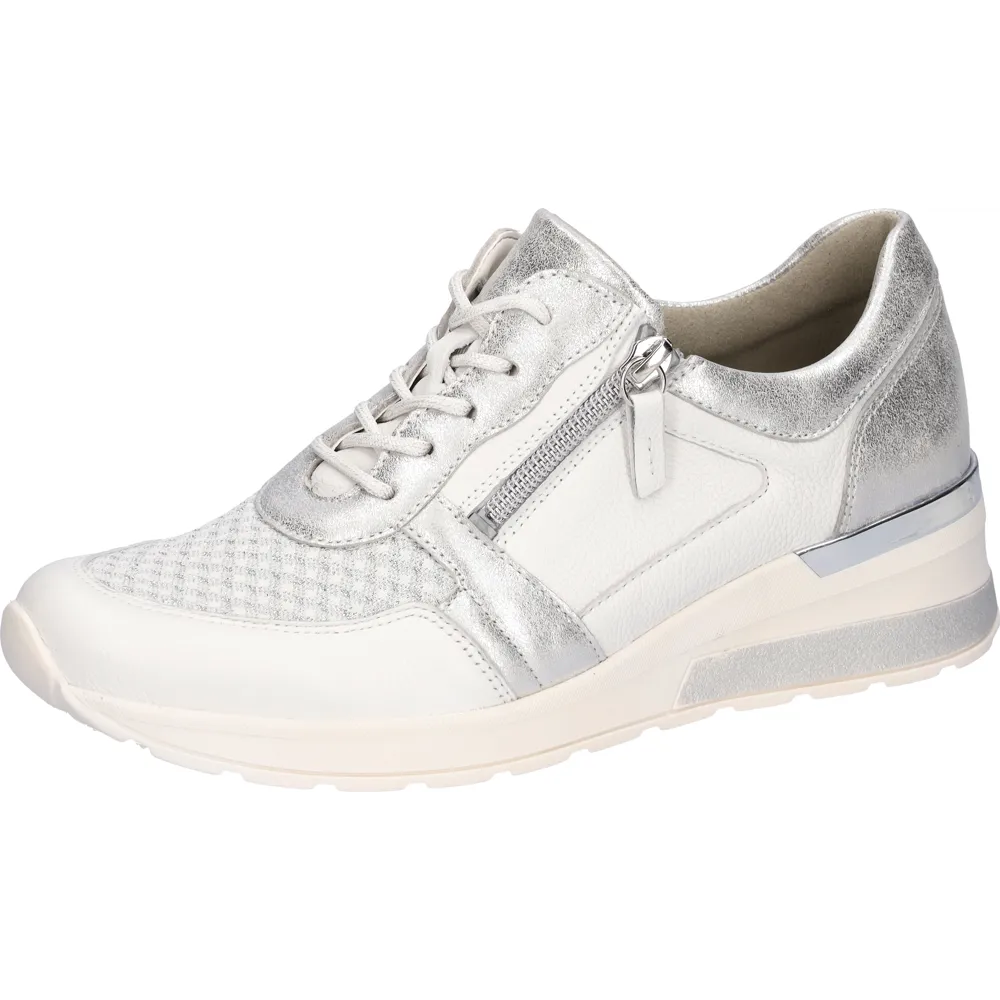 Waldlaufer H-Clara (Wheel) Weiss Argento Trainers