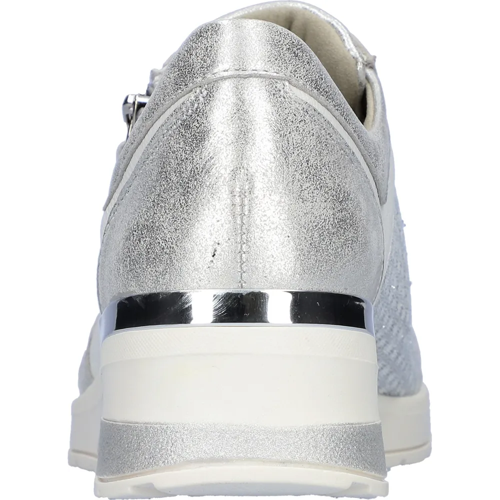 Waldlaufer H-Clara (Wheel) Weiss Argento Trainers