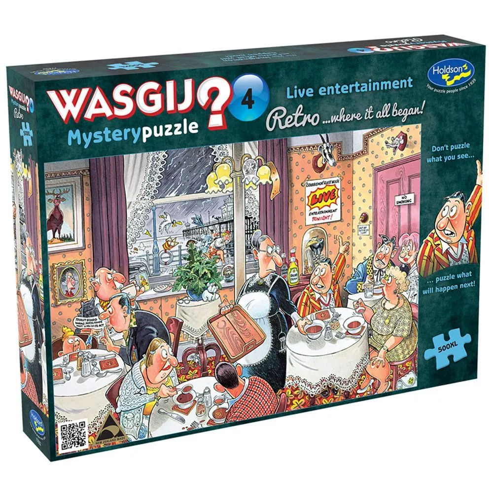 Wasgij Retro Mystery 4: Live Entertainment 500pc XL Puzzle
