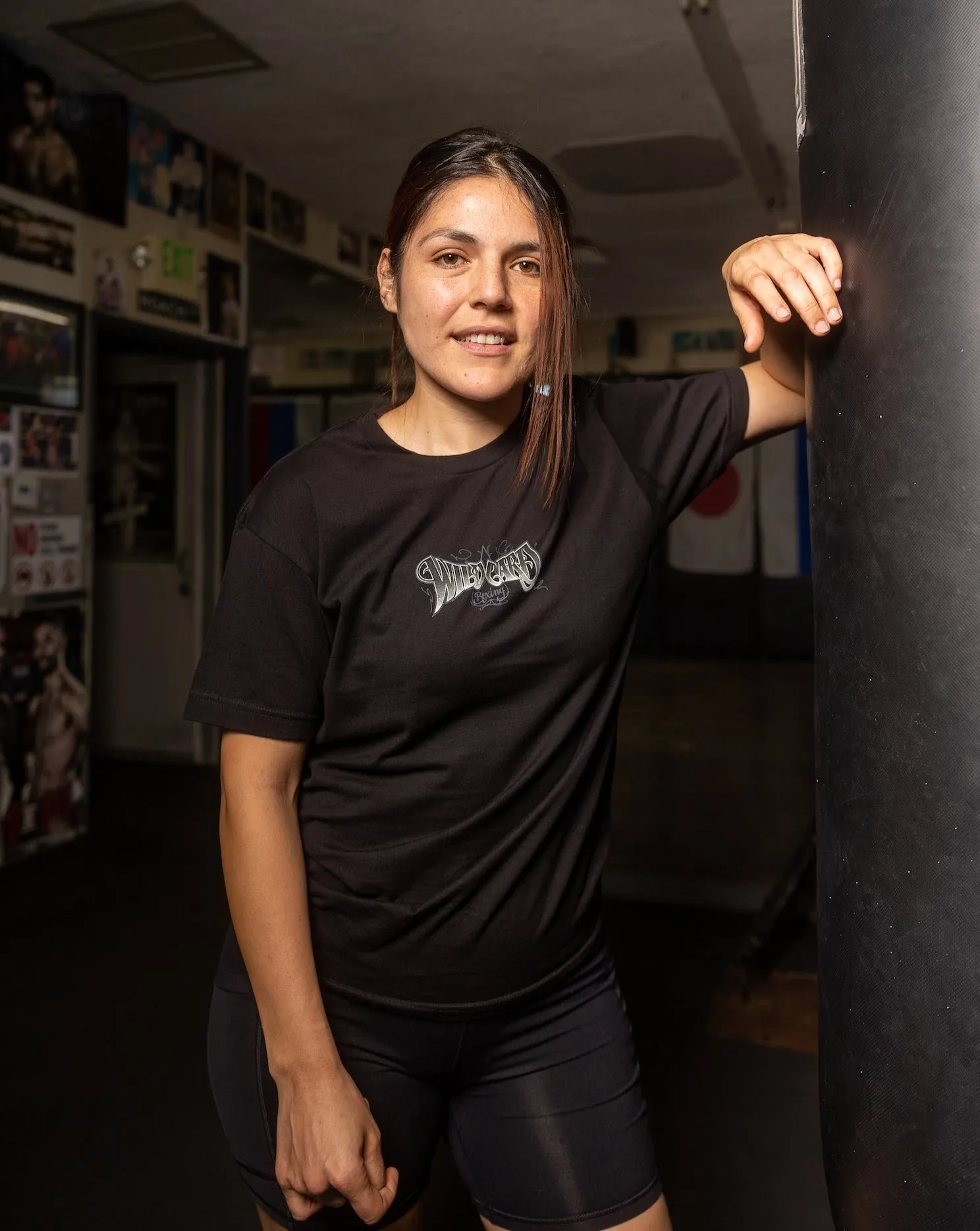Wild Card Boxing Tag Logo Shirt - Black/Grey