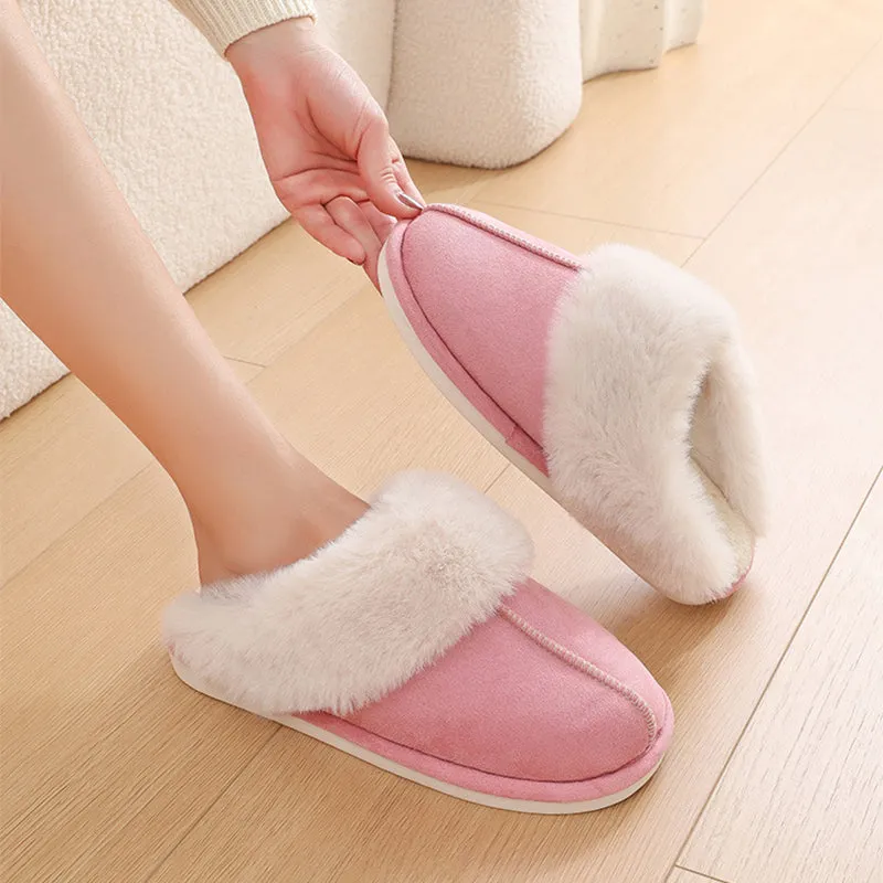 Women Soft Lining Plush winter home Slippers