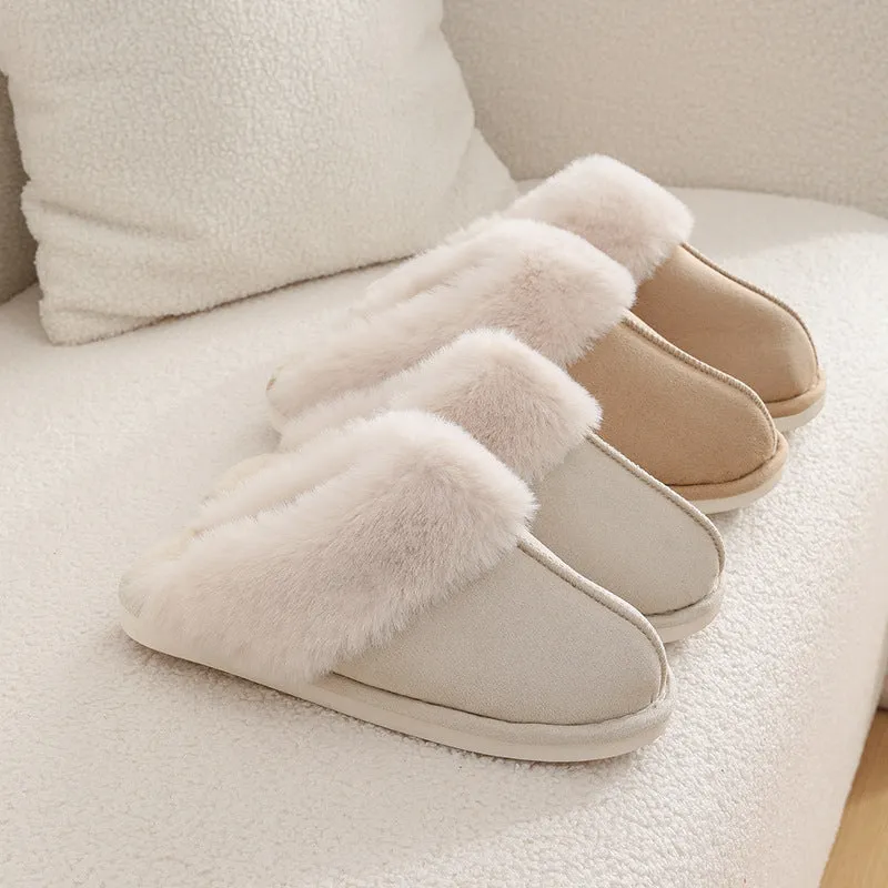 Women Soft Lining Plush winter home Slippers