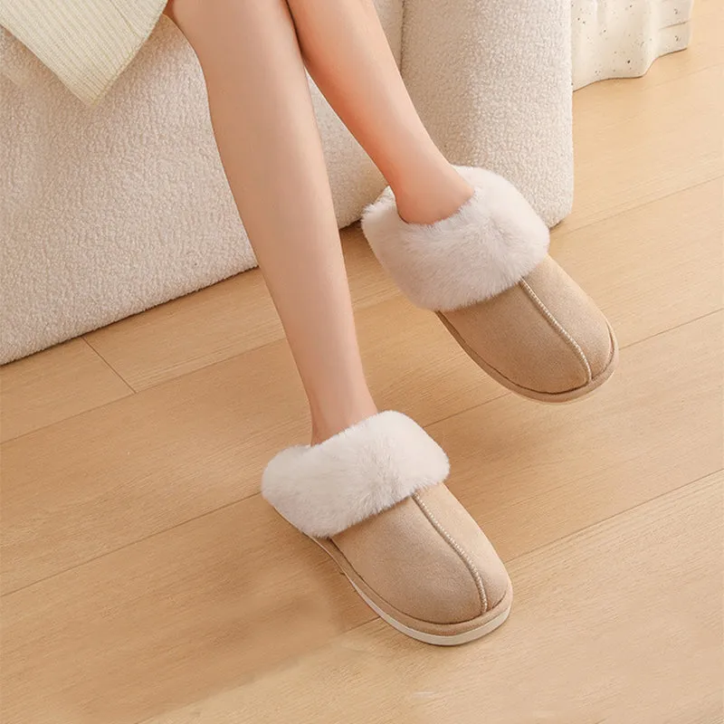 Women Soft Lining Plush winter home Slippers