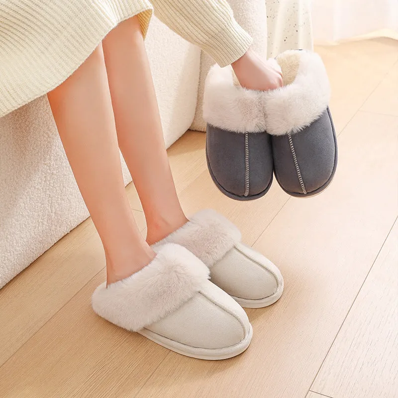 Women Soft Lining Plush winter home Slippers