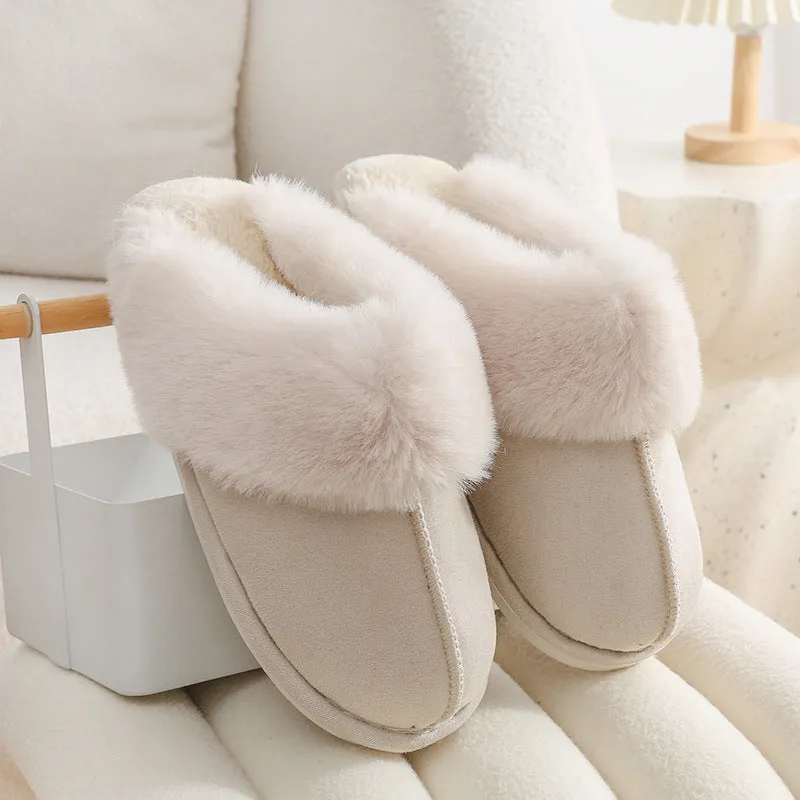 Women Soft Lining Plush winter home Slippers