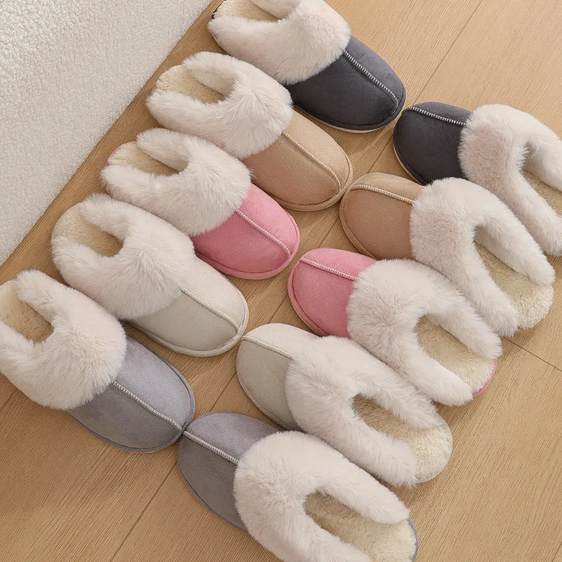 Women Soft Lining Plush winter home Slippers