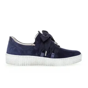 WOMEN'S GABOR 33.333.16 BOW TIE SNEAKER | MARINE