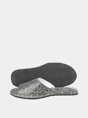 Women's "Gray Guipure" slippers Model 1106 Flotar Leather